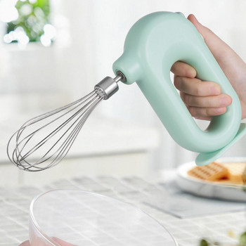 1 комплект миксер за яйца Екологичен високоскоростен пластмасов ръчен електрически блендер за храна Безжична ръчна бъркалка за зареждане за дома