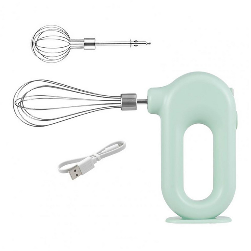 1 rinkinio kiaušinių plaktuvas Ekologiškas didelės spartos plastikinis rankinis elektrinis maisto plaktuvas Belaidis rankinis įkrovimo plaktuvas namams