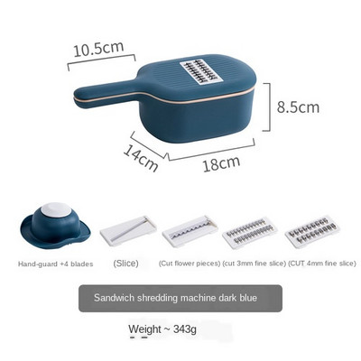 Daugiafunkcis daržovių pjaustytuvas Bulvių smulkintuvas Buitiniai virtuvės reikmenys Smulkintuvas Agurkų griežinėliai virtuvės prietaisai