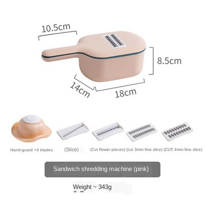 Daugiafunkcis daržovių pjaustytuvas Bulvių smulkintuvas Buitiniai virtuvės reikmenys Smulkintuvas Agurkų griežinėliai virtuvės prietaisai