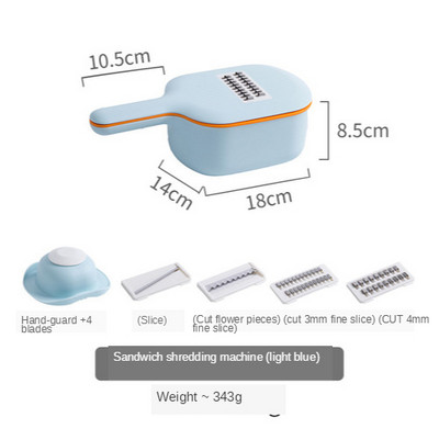 Daugiafunkcis daržovių pjaustytuvas Bulvių smulkintuvas Buitiniai virtuvės reikmenys Smulkintuvas Agurkų griežinėliai virtuvės prietaisai