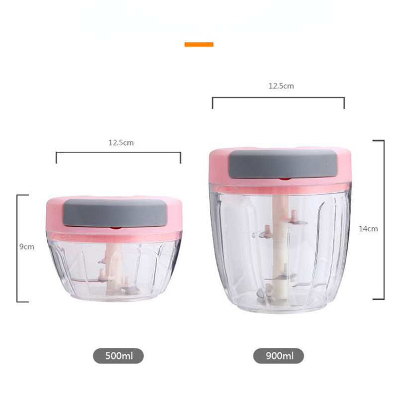 500/900 ML Rotirajuća preša za češnjak, drobilica, mlinovi za povrće, rezač luka, ručna mašina za mljevenje mesa, sjeckalica za češnjak, kuhinjski pribor