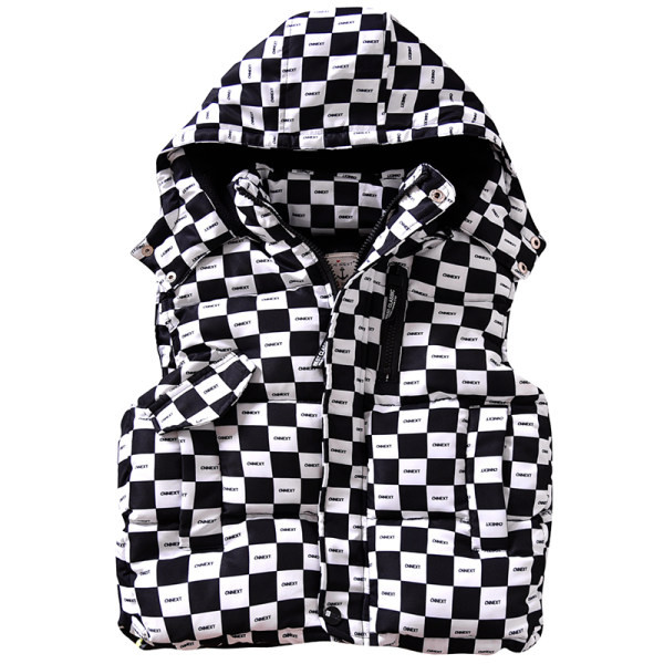 Berniukų liemenė su languotu gobtuvu