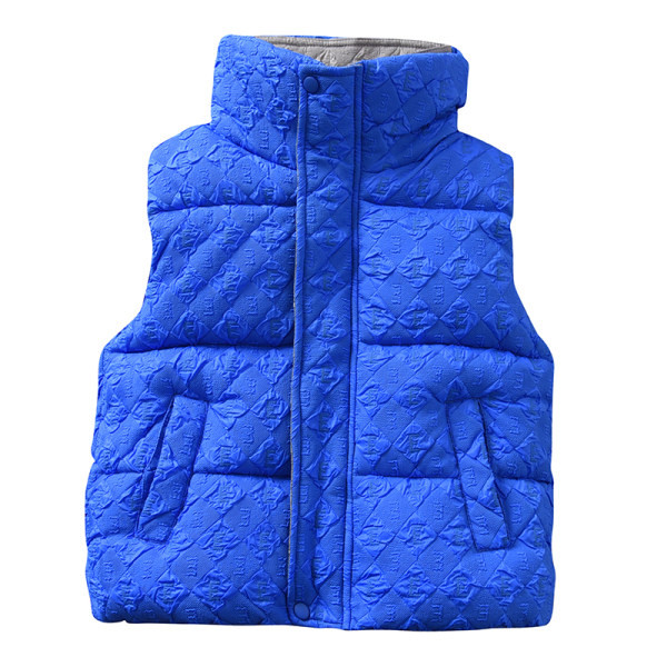 Alkalmi gyerekmellény hímzéssel és cipzárral