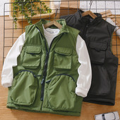 Madinga berniukiška liemenė su užtrauktuku ir kišene