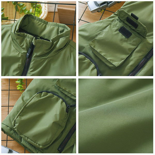 Madinga berniukiška liemenė su užtrauktuku ir kišene