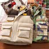 Vesta casual pentru copii cu buzunar