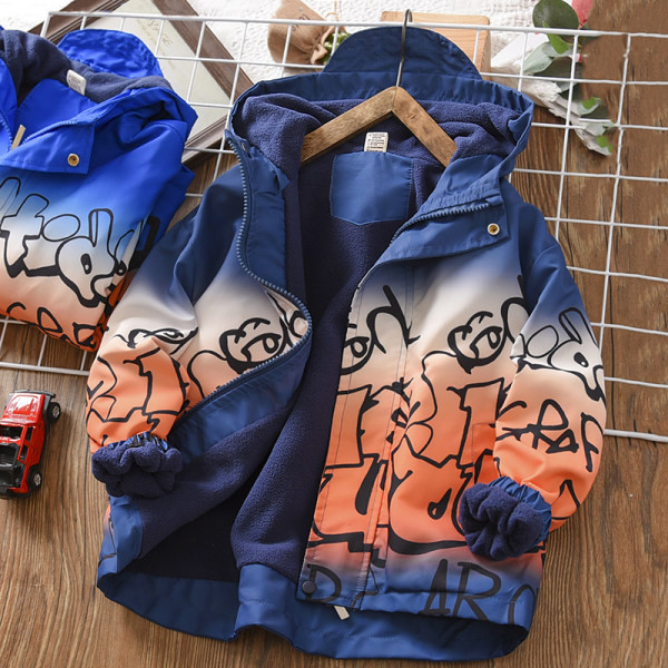 Vaikiška laisvalaikio striukė berniukams su užrašais