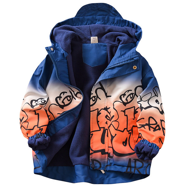 Vaikiška laisvalaikio striukė berniukams su užrašais