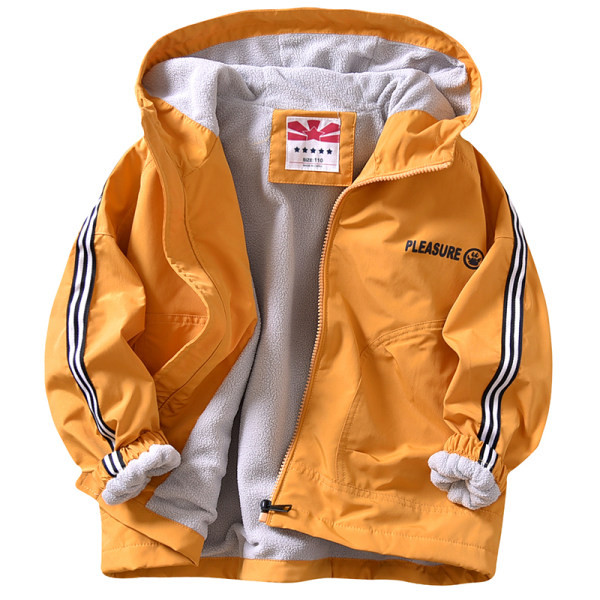 Laisvalaikio vaikiška striukė su flisiniu pamušalu - berniukams