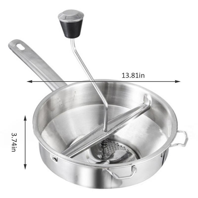 1 bucată mașini de zdrobire de cartofi Mașini de pisat de bucătărie Ustensile de gătit din oțel inoxidabil Piure de nămol sub presiune Mașină de presat pentru fructe de legume Presă de usturoi