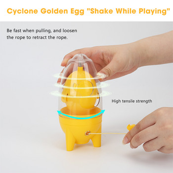 Χειροκίνητο Golden Egg Maker Egg Spinner Shaker Μίξερ λευκών και κρόκων για σκληρά βρασμένα αυγά Spinner αυγών για σκληρά βρασμένα αυγά Λευκό και