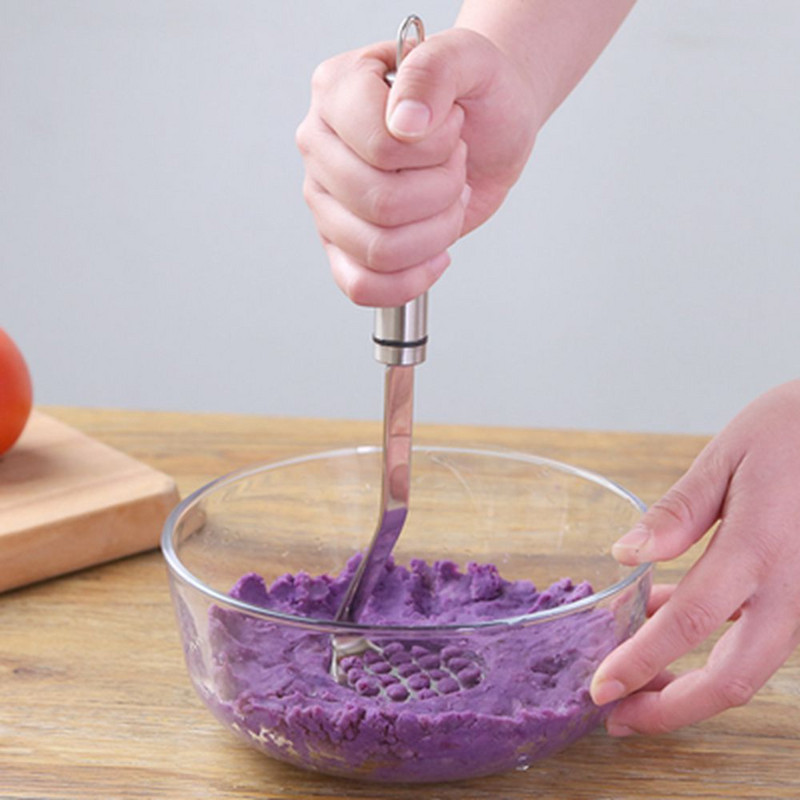 Presuotų bulvių grūstuvas tyrės sulčių aparatas Bulvių purvo stūmiklis bulvių grūstuvas Vaisių mašina Virtuvės priedai