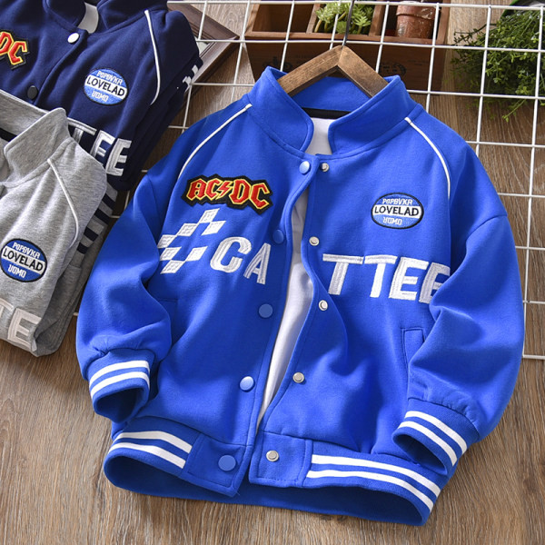 Ležérna detská bunda s nápisom