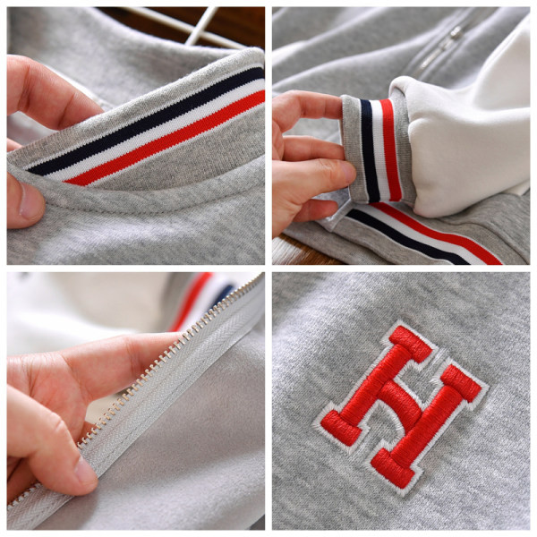 Ležerna jakna s vezom i patentnim zatvaračem