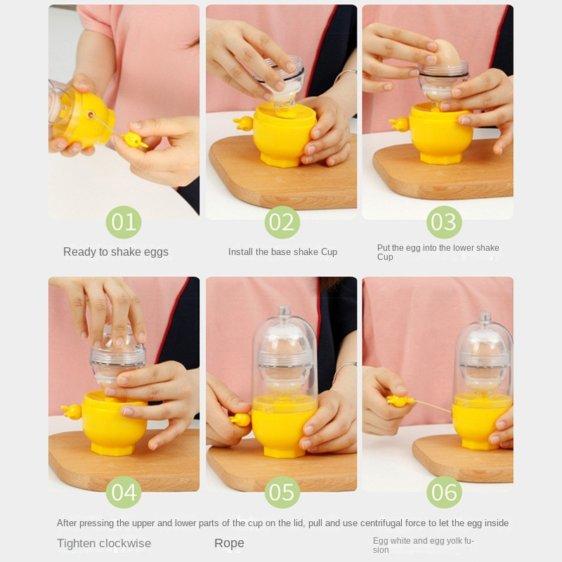 Extractor de ouă de aur amestec manual de gălbenușuri de ou de uz casnic, bate oul, agitați oul, aruncați ou, trageți oul