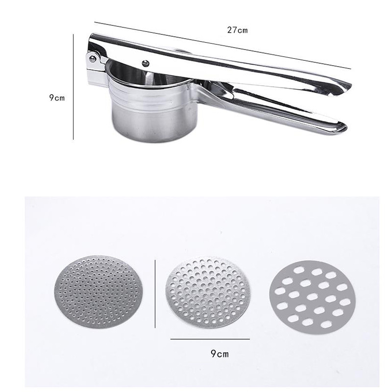 Nerūdijančio plieno bulvių spaudimo staklės rankinė sulčiaspaudė Spaudimas bulvių spaudimas Maistiniai bulvių grūstuvės ir sulčiaspaudės Virtuvės įrankiai Vaisių sulčiaspaudė