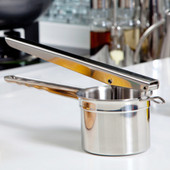 100%-ban rozsdamentes acél burgonyavágó és -törő burgonya gyümölcsökhöz Yams Squash bébiétel 3 cserélhető finomítótárcsával