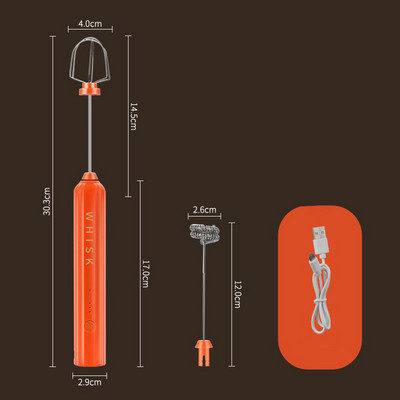 1PC Agitator electric Spumant de lapte Spumant Batător de ouă de mână USB Charger Bubble Maker Mixer pentru blender de cafea Cappuccino