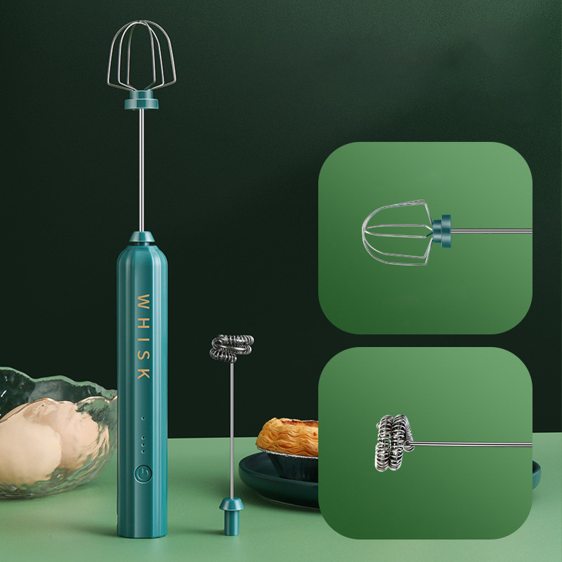 1PC Agitator electric Spumant de lapte Spumant Batător de ouă de mână USB Charger Bubble Maker Mixer pentru blender de cafea Cappuccino