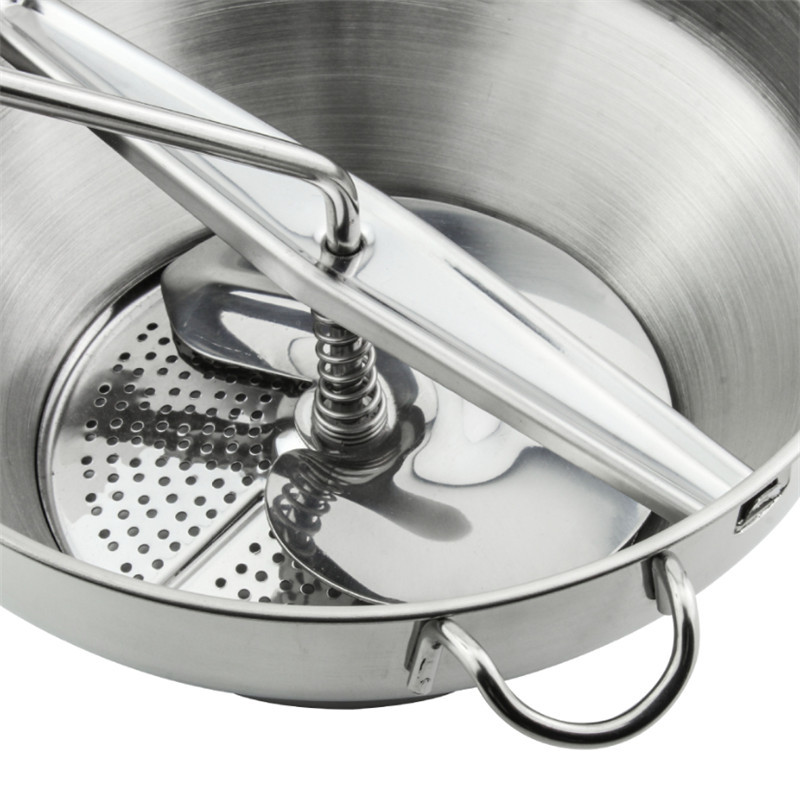 Mașină creativă de zdrobire de cartofi de dovleac cu trei discuri interschimbabile Blender de legume Moara pentru gem de fructe Unelte pentru alimente pentru bebeluși Gadget de bucătărie