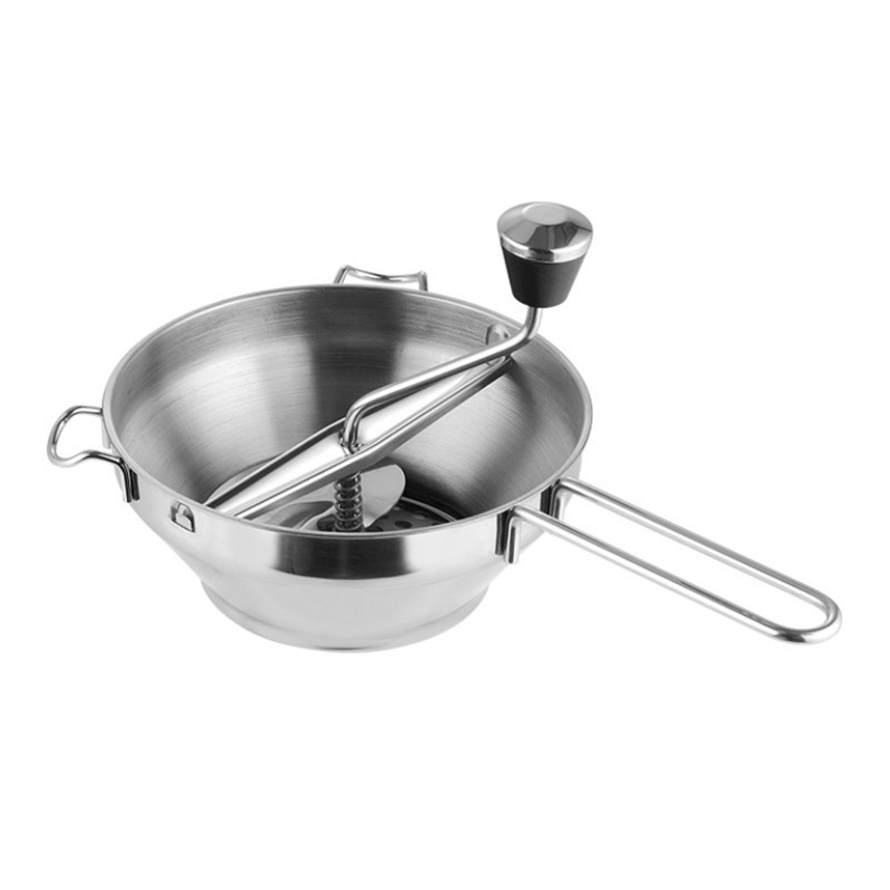 Mașină creativă de zdrobire de cartofi de dovleac cu trei discuri interschimbabile Blender de legume Moara pentru gem de fructe Unelte pentru alimente pentru bebeluși Gadget de bucătărie