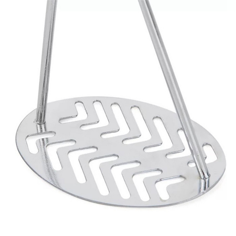 2 bucăți zdrobitor de cartofi din oțel inoxidabil instrument de zdrobire a alimentelor gătite, zdrobitor manual de fructe și legume, mâner din lemn, accesorii de bucătărie