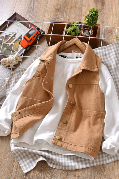 Új modell gyerekmellény zsebbel