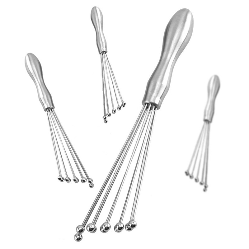 Mixer cu bile din oțel inoxidabil pentru batăre de ouă, rezistent la rugină, cu mărgele, batător de ouă de mână Unelte de amestecare pentru bucătărie Instrumente pentru ouă de uz casnic