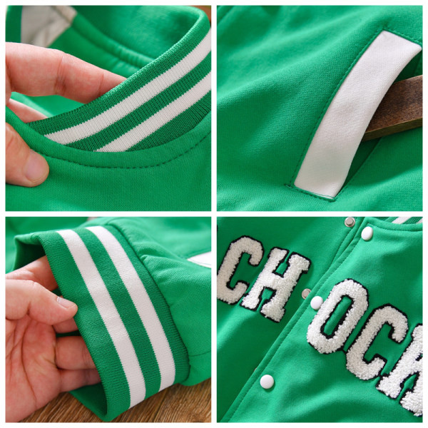 Ležerna dječja jakna s natpisom za dječake