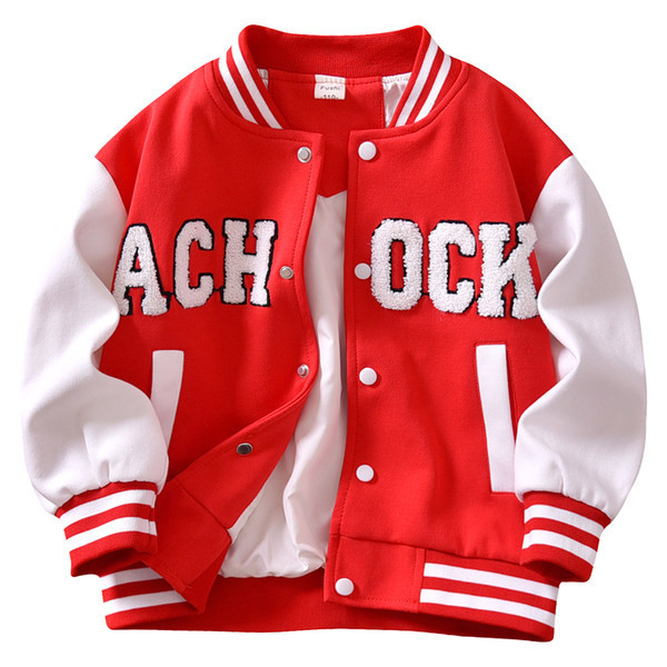 Ležerna dječja jakna s natpisom za dječake