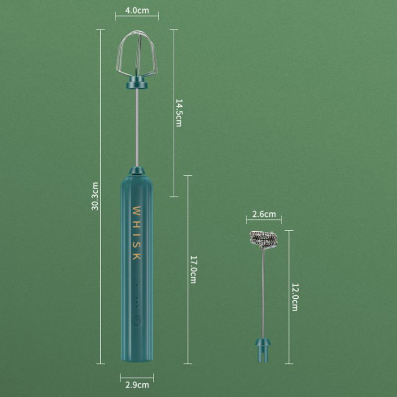 1vnt elektrinis maišytuvas pieno putos putotojas rankinis kiaušinių plaktuvas USB įkraunamas burbuliukų virimo aparato maišytuvas kavos kapučino maisto maišytuvui