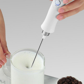 USB Electric Milk Frother 3 Speeds Cappuccino Coffee Foamer 3 Whisk Handheld Egg Beater Hot Chocolate Latte Drink Mixer