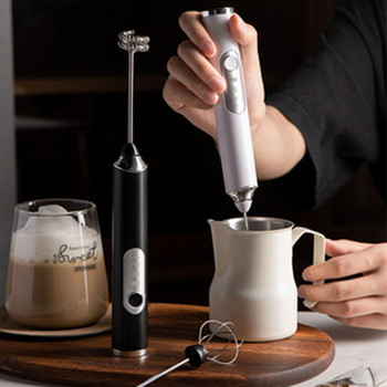 Φορητός ηλεκτρικός αφρός γάλακτος Αφροποιητής αυγοδάρτης με εργαλείο φόρτισης USB για κέικ πολυλειτουργικό μίξερ κουζίνας καφέ Latte
