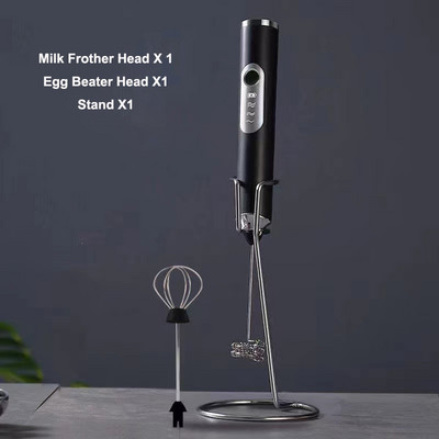 Prijenosna električna pjenilica za mlijeko Mješalica za jaja Pjenilica s USB punjačem Alat za kolače za kavu Latte Kuhinjski mikser Višenamjenski