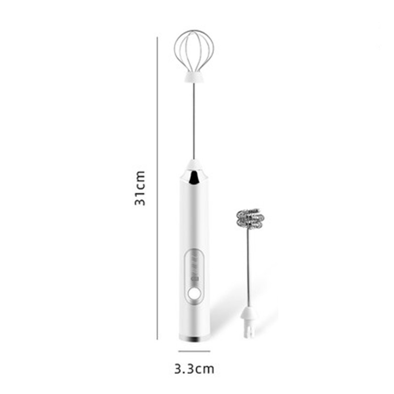 Nešiojamas elektrinis pieno putos plakiklis kiaušinių plakimo putotojas su USB įkrovikliu torto įrankis, skirtas kavos latte virtuvės maišytuvui, daugiafunkciam