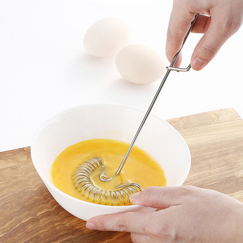 Нови креативни инструменти за готвене Миксер за кафе Spring Sauce Blender Accessoire Стоманена бъркалка Mini Whisk Разбивач за мляко Пенообразувател