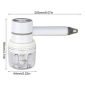 1vnt belaidis elektrinis maisto maišytuvas rankinis plakiklis plaktuvas Plaktuvas kiaušinių plakiklis rankinis maišytuvas Automatinis česnako smulkintuvas virtuvės įrankiams