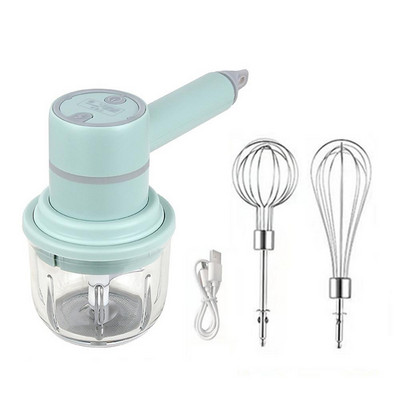 1 KOM Bežični električni mikser za hranu Ručni blender Mikser Pjenjača Mutilica za jaja Ručni mikser Automatski stroj za sjeckanje češnjaka za kuhinjske alate