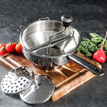 Holaroom Машина за набиване на картофи Тиквено зеленчуково пюре Инструмент за пресоване Мелница от неръждаема стомана Плодове Пасиране на храна accesorios de cocina