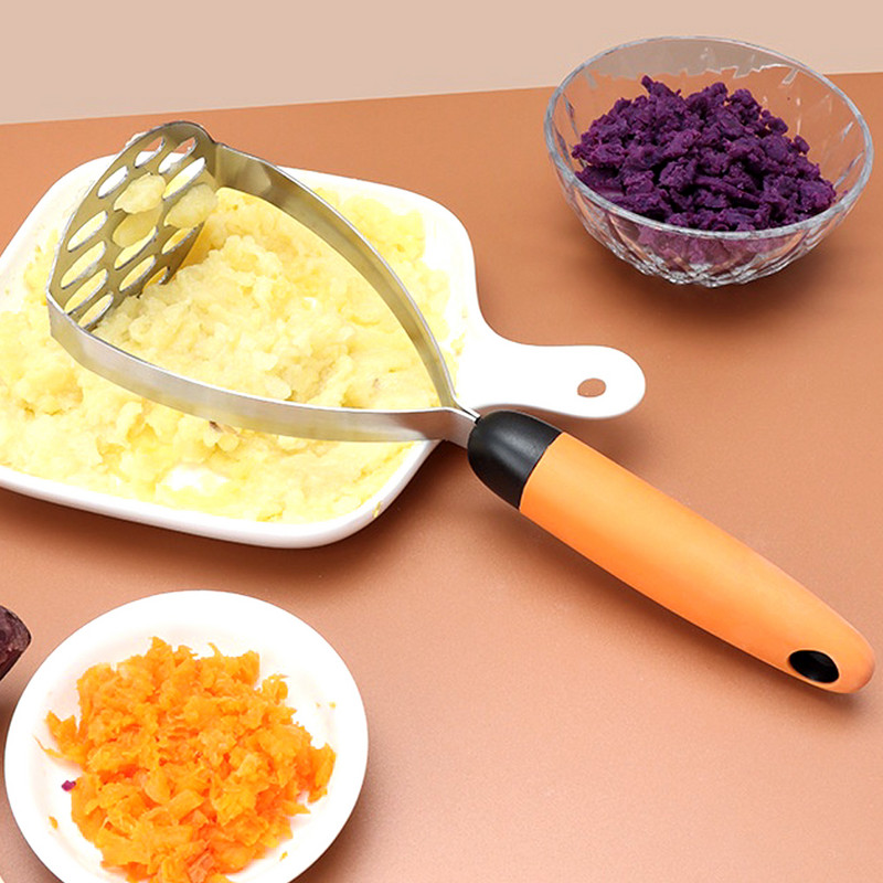 Gnječilica za krumpir Neklizajuća ručka od nehrđajućeg čelika Drobilica za povrće Zrna graha Dječja hrana Gusač za pire krumpir Aparat za gnječenje Ricer