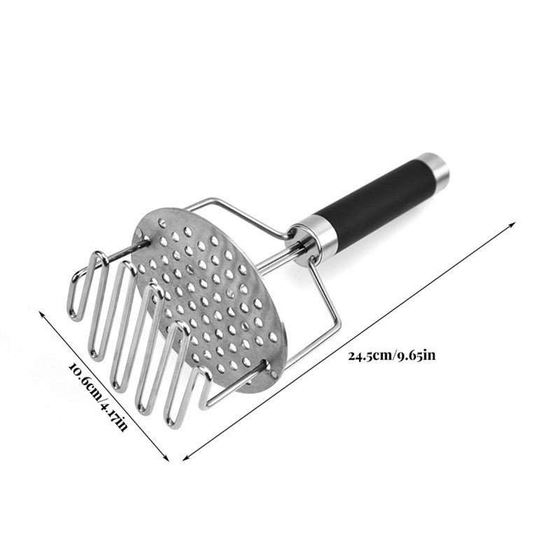 Masina de zdrobire de cartofi Mancare pentru copii Presător de legume Mâner manual Instrument de zdrobire de carne măcinată Bucătărie Ustensile de gătit Brutărie Bucătar