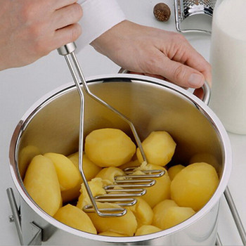 Ανοξείδωτο ατσάλι Πυρωτήρας πατάτας Σχήμα κύματος πατάτας Θραυστήρας Τύπος Κόφτης σύνθλιψης Εργαλείο μαγειρέματος Αξεσουάρ κουζίνας Gadgets
