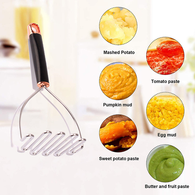 Nerūdijančio plieno bulvių grūstuvas bangos formos bulvių smulkintuvas presas pjaustytuvas Smulkinimo įrankis maisto ruošimo įrankiai virtuvės priedai dalykėliai