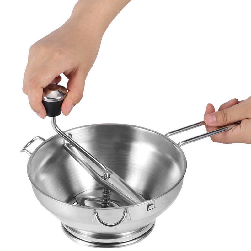 Daržovių įrankis Daugiafunkcis rankinis maisto maišytuvas nerūdijančio plieno salotų daržovių vaisių maišytuvas virtuvės reikmenims