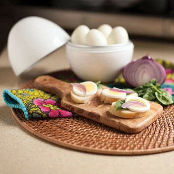 Νέα λοβό αυγών - Βραστήρας αυγών μικροκυμάτων Κουζίνα ατμού αυγών Μαγειρεύει τέλεια τα αυγά και αποσπά το κέλυφος