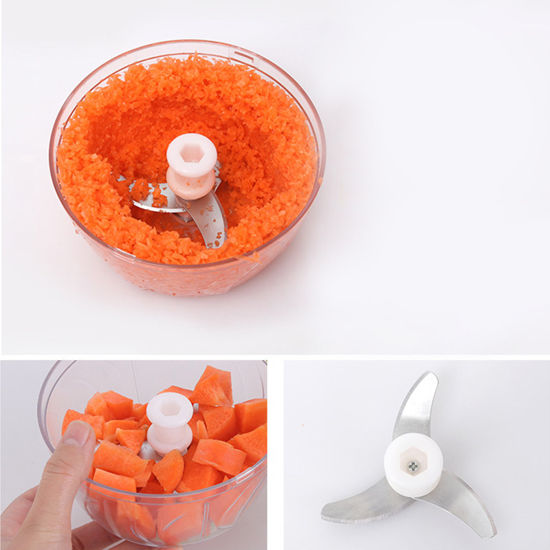 Daržovių vaisių spiralinis smulkintuvas rankinis mėsmalės pjaustyklės priedas Daugiafunkcis greitaeigis smulkintuvas Česnakų pjaustytuvas