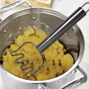 1 τεμ. Gadget κουζίνας από ανοξείδωτο ατσάλι Εργαλείο μαγειρέματος πατάτας πουρέ πατάτας Πουρές πατάτας Κυματιστή πίεση Ricer Αξεσουάρ κουζίνας