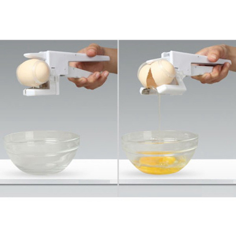 Separator de biscuit de ouă Dispozitiv de deschidere de ouă de mână Dispozitiv de spargere de ouă Instrument de bucătărie Albușuri de ouă Separare rapidă de ouă