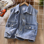 Laisvalaikio džinsinė liemenė berniukams